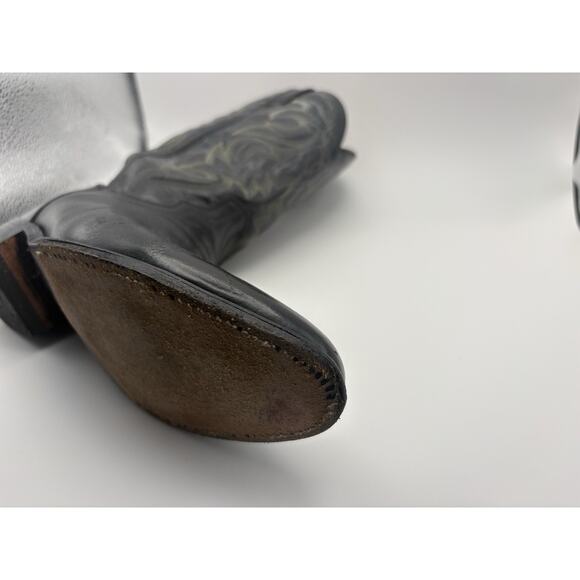 Dan Post Black Leather Western Men\'s Size 10 Cowboy Boots DP2110 main image 14